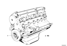 Силовой агрегат для BMW E30 323i M20 (схема запасных частей)