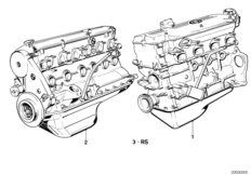 Силовой агрегат для BMW E28 520i M20 (схема запасных частей)