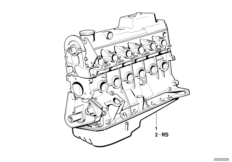 Силовой агрегат для BMW E30 324td M21 (схема запасных частей)