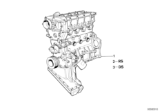 Силовой агрегат для BMW E30 M3 S14 (схема запасных частей)