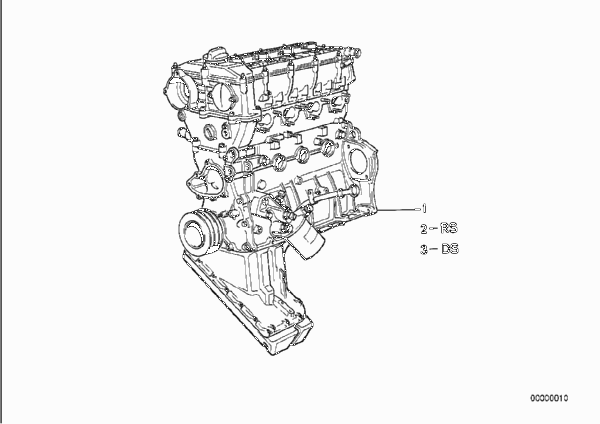Силовой агрегат для BMW E30 M3 S14 (схема запчастей)