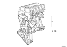 Силовой агрегат для BMW E30 318is M42 (схема запасных частей)