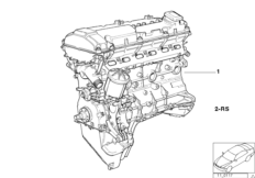 Силовой агрегат для BMW E34 525ix M50 (схема запасных частей)