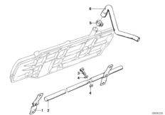 Система вентиляции картера для BMW E30 318i M10 (схема запасных частей)