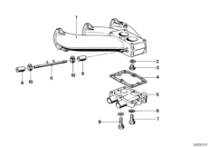 Система впуска для BMW E12 528 M30 (схема запасных частей)