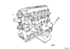 Силовой агрегат для BMW E36 325tds M51 (схема запасных частей)