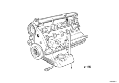 Силовой агрегат для BMW E28 520i M20 (схема запасных частей)