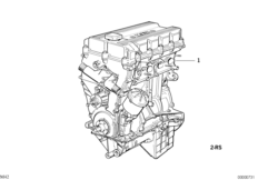 Силовой агрегат для BMW E36 318is M42 (схема запасных частей)