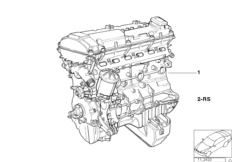 Силовой агрегат для BMW E36 325i M50 (схема запасных частей)