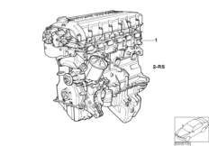 Силовой агрегат для BMW Z3 Z3 M3.2 S50 (схема запасных частей)