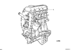 Силовой агрегат для BMW E34 518i M43 (схема запасных частей)