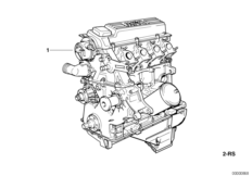 Силовой агрегат для BMW E36 318tds M41 (схема запасных частей)