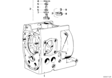 Картер двигателя для BMW 2474 R 100 /7T 0 (схема запасных частей)