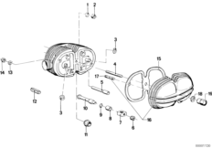 Крышка головки блока цилиндров для BMW 2476 R75/5 0 (схема запасных частей)