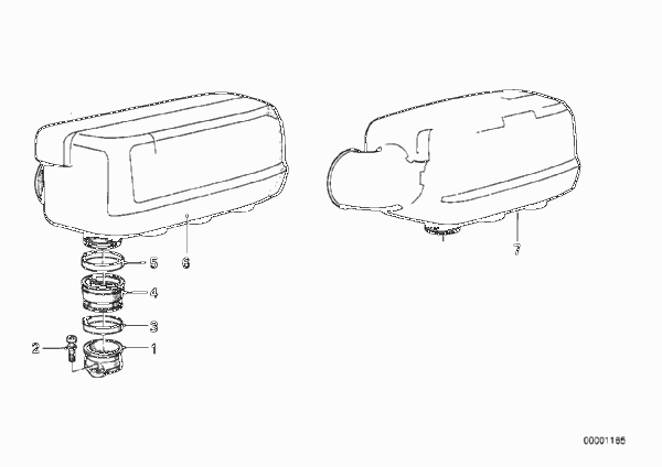 Впускной коллектор/всасывающий патрубок для BMW K569 K 75 RT (0565,0573) 0 (схема запчастей)