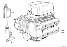 Двигатель для BMW K589 K 100 83 (0501,0511) 0 (схема запасных частей)
