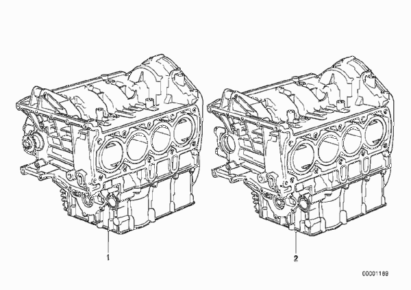 Силовой агрегат/картер с поршнями для BMW K589 K 100 88 (0521) 0 (схема запчастей)