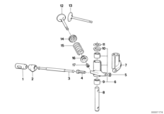 Клапаны, коромысло мех.клапан.газораспр. для MOTO 2473 R 80 R 91 0 (схема запасных частей)