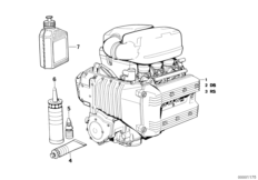 Двигатель для BMW K569 K 75 S (0563,0572) 0 (схема запасных частей)