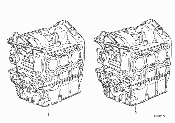 Силовой агрегат/картер с поршнями для BMW K569 K 75 RT (0565,0573) 0 (схема запчастей)