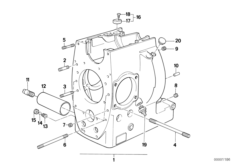 Картер двигателя для BMW 259O A10 B08 0 (схема запасных частей)