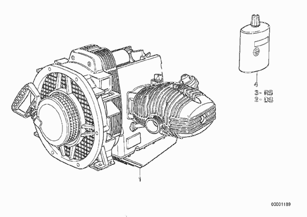 Двигатель для BMW 259O A10 B08 0 (схема запчастей)