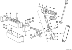 Система смазки для BMW 259O A10 B08 0 (схема запасных частей)