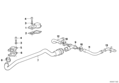 Система вентиляции картера двигателя для BMW 259O A10 B08 0 (схема запасных частей)