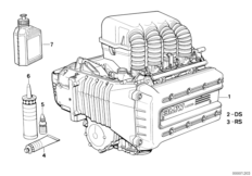 Двигатель для BMW 89V2 K 1100 RS (0522,0532) 0 (схема запасных частей)