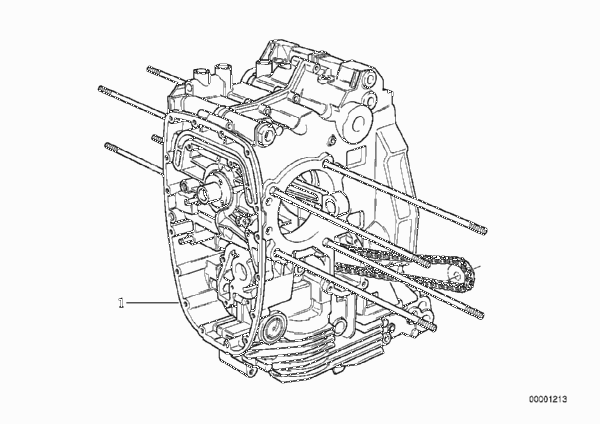Силовой агрегат для BMW R22 R 850 RT 02 (0417) 0 (схема запчастей)