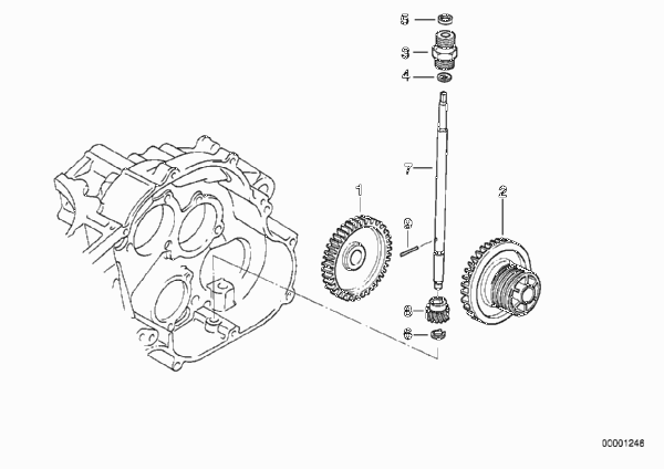 Привод тахометра для BMW E169 F 650 ST 97 (0163,0168) 0 (схема запчастей)