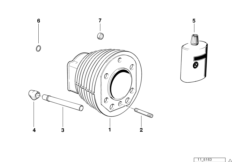 Цилиндр для MOTO 47E3 R 80 GS 0 (схема запасных частей)