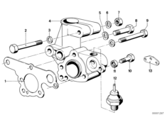 Фланец распределителя зажигания для BMW E12 518 M10 (схема запасных частей)
