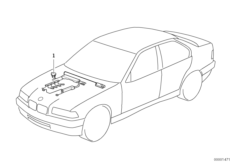 жгут проводов двигателя для BMW E34 525td M51 (схема запасных частей)