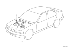 жгут проводов двигателя для BMW E36 323i M52 (схема запасных частей)