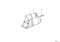 Стартер для BMW 59C3 R 1200 C Indep. 03 (0362,0391) 0 (схема запасных частей)