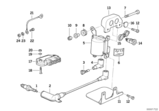 Система зажигания для MOTO 89V2 K 1100 LT (0526, 0536) 0 (схема запасных частей)