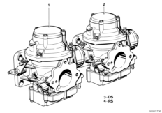 Карбюратор CDET для BMW E12 520 M10 (схема запасных частей)