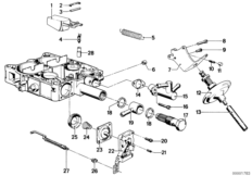 Поплавок/управляющий разъем для BMW E12 525 M30 (схема запасных частей)