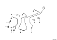 Система впрыска K-Jetronic для BMW E30 318i M10 (схема запасных частей)