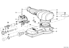 Расходомер воздуха для BMW E12 520i M10 (схема запасных частей)