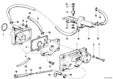 Золотник добавочн.воздуха/регул.прогрева для BMW E28 520i M20 (схема запасных частей)