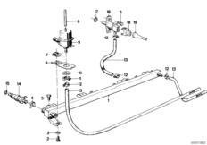 Клапаны/трубопроводы системы впрыска для BMW E23 728iS M30 (схема запасных частей)