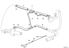 Увеличение частоты вращения на х.ходу для BMW E30 320i M20 (схема запасных частей)