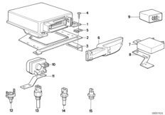 ЭБУ системы регулировки холостого хода для BMW E30 325ix M20 (схема запасных частей)
