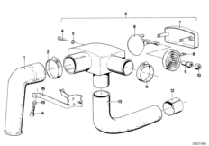 Корпус регулятора для BMW E12 518 M10 (схема запасных частей)