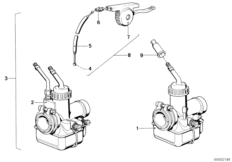 карбюратор для MOTO 2476 R50/5 0 (схема запасных частей)