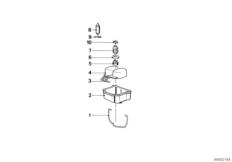 Главный жиклер карбюратора для MOTO 2474 R 100 RT 0 (схема запасных частей)
