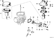 Поршень карбюратора/игла жиклера для BMW 2477 R 80 RT 0 (схема запасных частей)