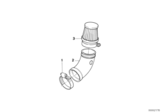 воздушный фильтр для BMW 259O A10 B08 0 (схема запасных частей)